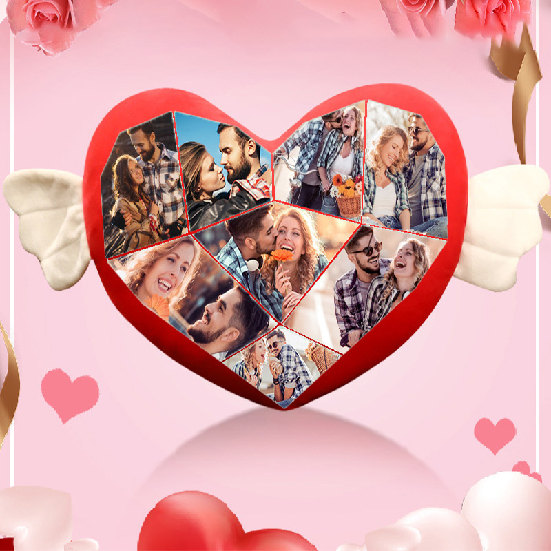 Personalisiertes Foto-kissen Mit Liebesmotiven – Das Perfekte Valentinstagsgeschenk Für Paare