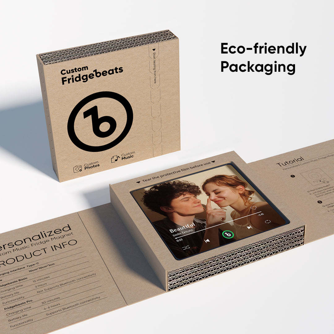 Personalisierte Musik-kühlschrankmagnete, Die Musik Spielen, Mit 4 Fotos, Muttertagsgeschenke Für Mama - DePhotoBoxer