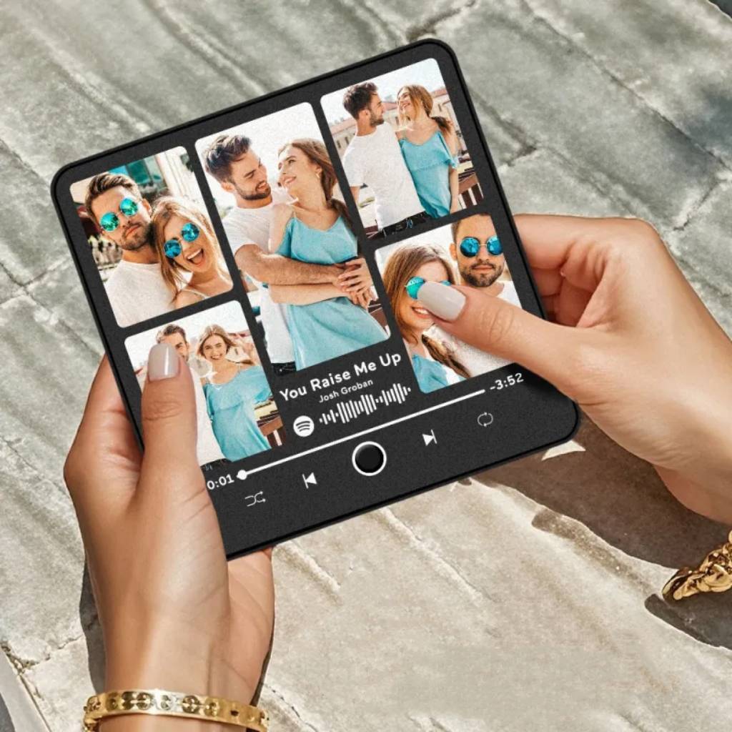 musikmagnet Personalisierter Fotoalbum-kühlschrankmagnet, Musik-wand-fotoaufkleber, Musikbewegung, Die Ohne Handy Abgespielt Werden Kann, Musik-kühlschrankmagnet, Pro Kann Lieder Abspielen, Weihnachtsgeschenk Für Sie