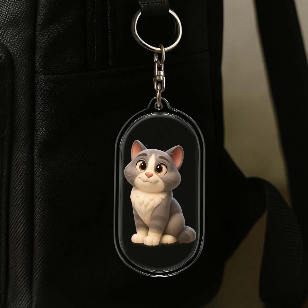 Personalisierter Acryl-cartoon-schlüsselanhänger, Foto-taschenanhänger, Einzigartiges Andenken-geschenk Für Liebhaber, Jahrestag, Geburtstag, Valentinstag, Urlaubsgeschenk - DePhotoBoxer