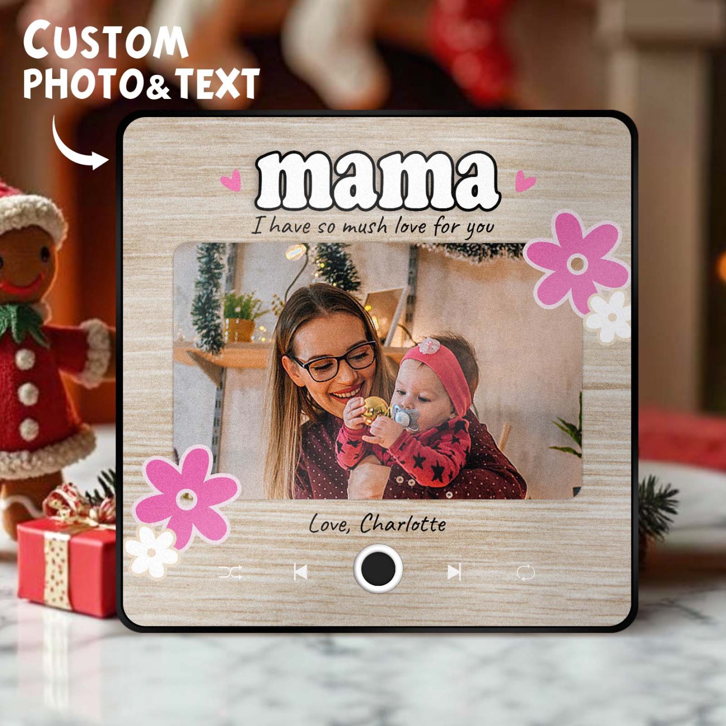 Personalisiertes Weihnachtsgeschenk Für Mama, Musik-kühlschrankmagnet, Individuelle Musik-magnete Können Lieder Abspielen, Familiengeschenke
