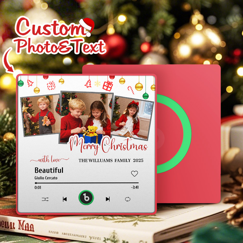 Kühlschrankmagnet Mit Musikmotiv, Bunt, Mit Foto Und Text, Als Weihnachtsgeschenk - DePhotoBoxer