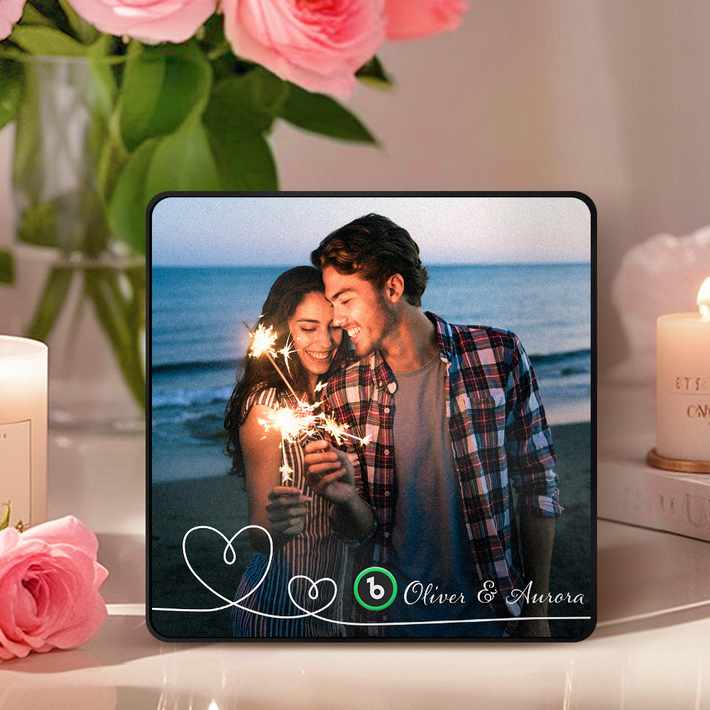 Personalisierter Musik Kühlschrankmagnet Paar Foto Warmer Magnet Personalisierter Musik Kühlschrankmagnet Für Sie