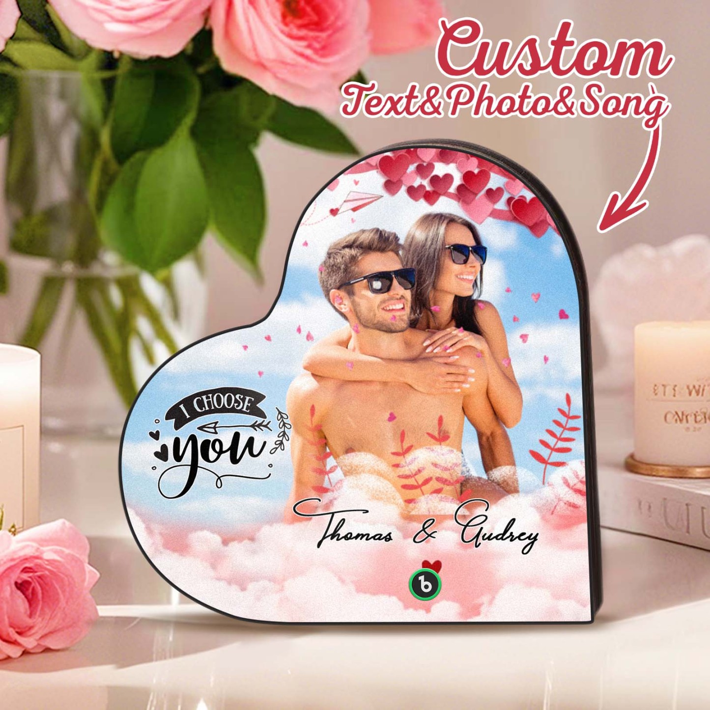 Personalisierter Musik-kühlschrankmagnet, Individueller Musik-fotoaufkleber Für Die Wand, Das Perfekte Geschenk Für Ihn - DePhotoBoxer