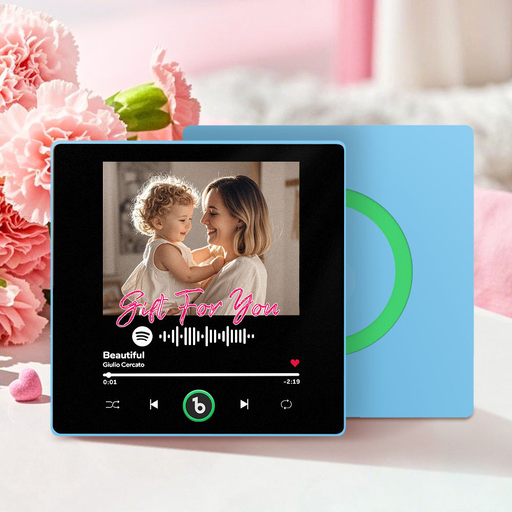 Personalisierter Musikalischer Kühlschrankmagnet Mit Scanbarem Musikcode, Muttertagsgeschenke - DePhotoBoxer