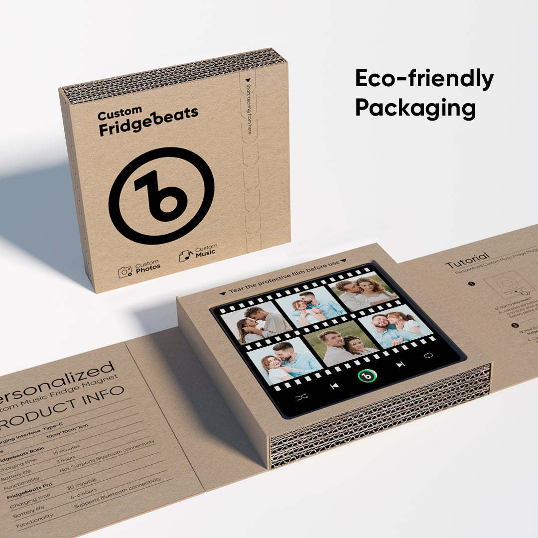 Neues 4.0-upgrade, Individueller Musik-kühlschrankmagnet, Film-stil, Kühlschrankmagnet, Geschenk Für Liebhaber - DePhotoBoxer