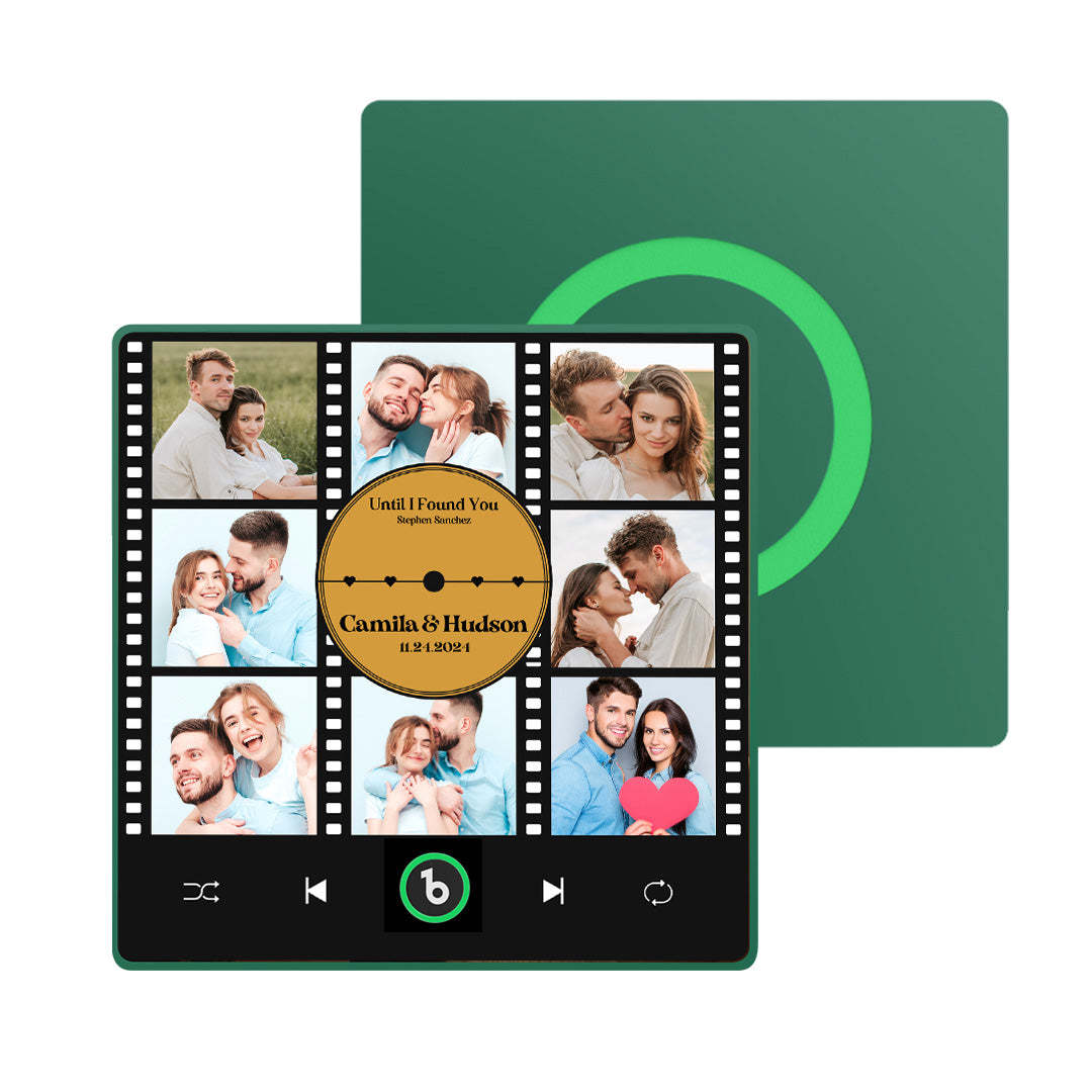 Neu 4.0 Upgrade Benutzerdefinierter Musik-kühlschrankmagnet Im Film-fotocollage-stil, Kühlschrankmagnet Als Geschenk Für Liebhaber - DePhotoBoxer