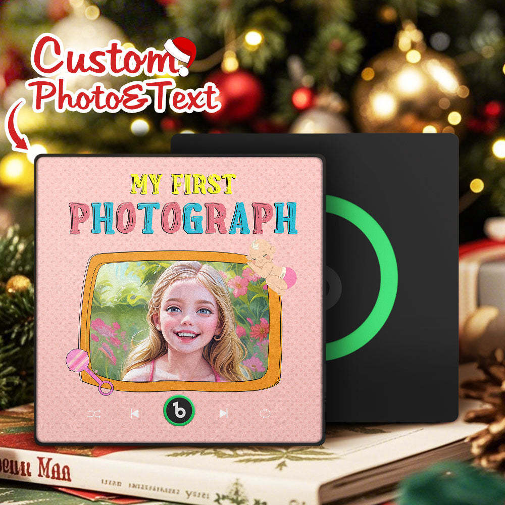 Neuer 4.0 Verbesserter Individueller Musik-kühlschrankmagnet, Bunter Fotorahmen, Musik-cartoon-porträt-kühlschrankmagnet, Kann Lieder Abspielen