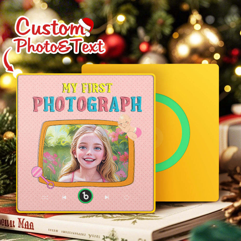 Neuer 4.0 Verbesserter Individueller Musik-kühlschrankmagnet, Bunter Fotorahmen, Musik-cartoon-porträt-kühlschrankmagnet, Kann Lieder Abspielen - DePhotoBoxer