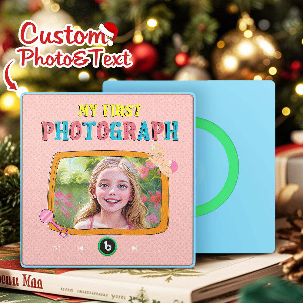 Neuer 4.0 Verbesserter Individueller Musik-kühlschrankmagnet, Bunter Fotorahmen, Musik-cartoon-porträt-kühlschrankmagnet, Kann Lieder Abspielen - DePhotoBoxer