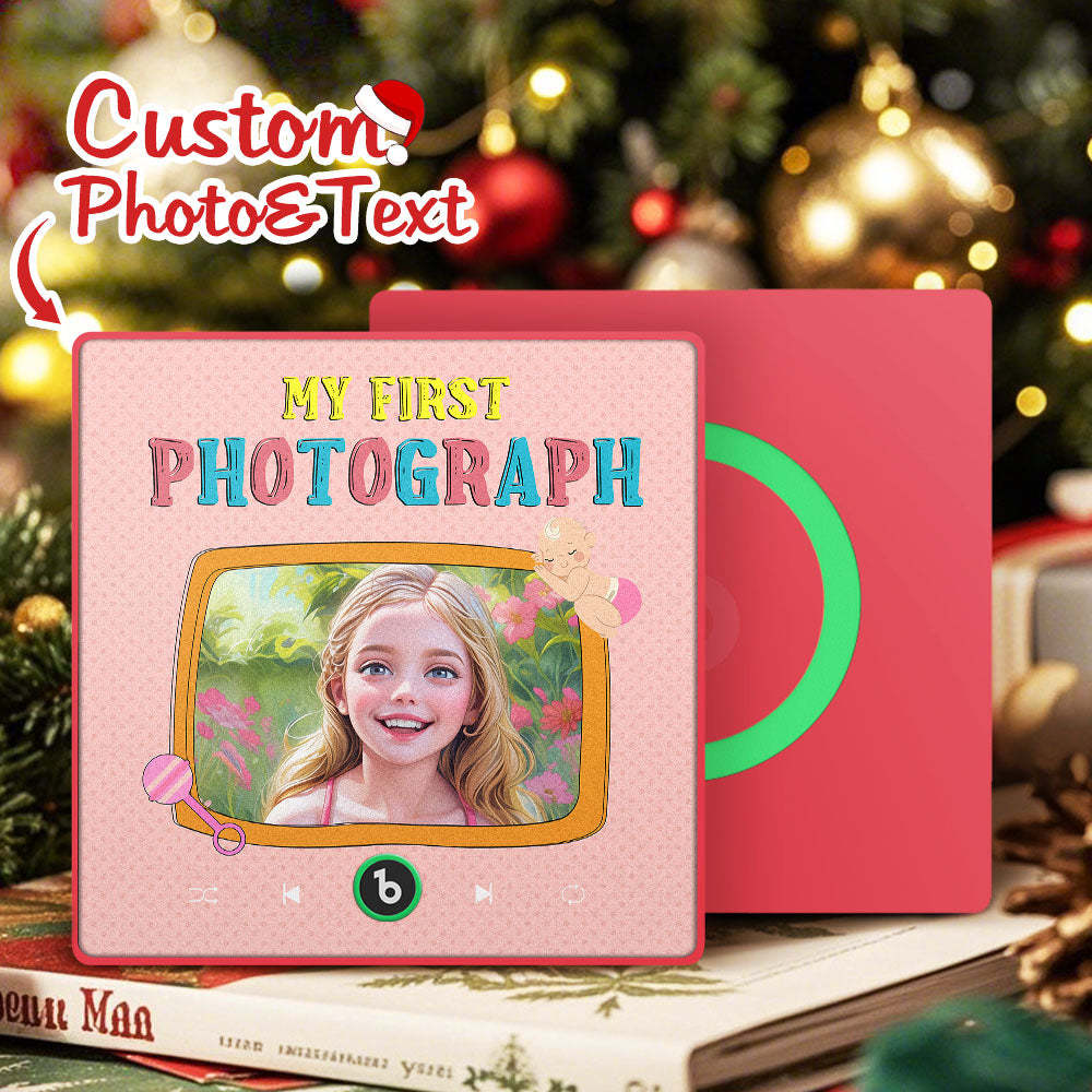 Neuer 4.0 Verbesserter Individueller Musik-kühlschrankmagnet, Bunter Fotorahmen, Musik-cartoon-porträt-kühlschrankmagnet, Kann Lieder Abspielen - DePhotoBoxer