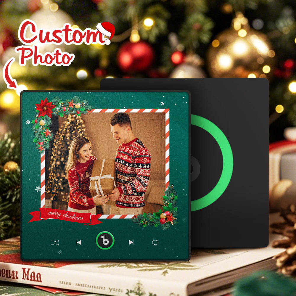 Personalisierte Weihnachtsmusik-kühlschrankmagnete, Personalisierte Musikmagnete, Ideales Weihnachtsgeschenk Für Freunde - DePhotoBoxer