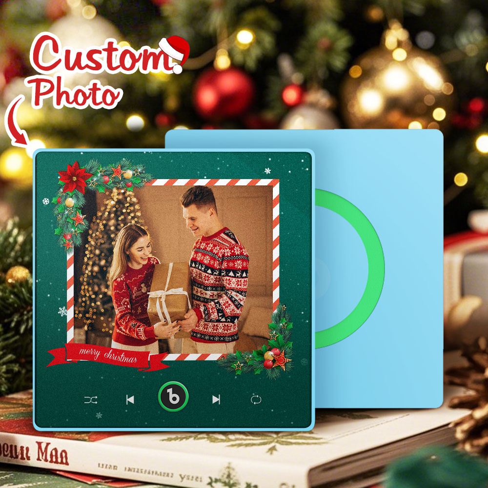 Personalisierte Weihnachtsmusik-kühlschrankmagnete, Personalisierte Musikmagnete, Ideales Weihnachtsgeschenk Für Freunde - DePhotoBoxer