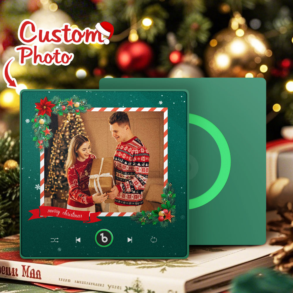 Personalisierte Weihnachtsmusik-kühlschrankmagnete, Personalisierte Musikmagnete, Ideales Weihnachtsgeschenk Für Freunde - DePhotoBoxer