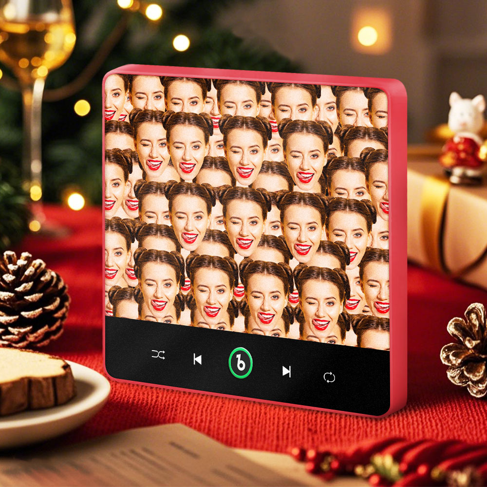 Personalisierte Gesichts-musik-kühlschrankmagnete, Personalisierte Musik-magnete, Ideales Weihnachtsgeschenk Für Ihn - DePhotoBoxer
