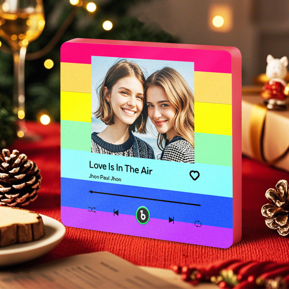 Benutzerdefinierte Weihnachtsmusik-magnete, Musik-kühlschrankmagnete Für Liebhaber, Weihnachtsgeschenk Für Lgbt - DePhotoBoxer