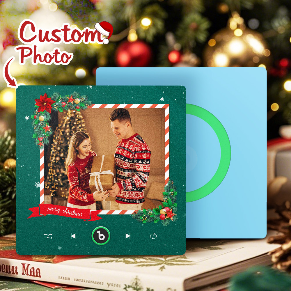 Personalisierte Weihnachtsmusik-kühlschrankmagnete, Personalisierte Musikmagnete, Ideales Weihnachtsgeschenk Für Freunde - DePhotoBoxer