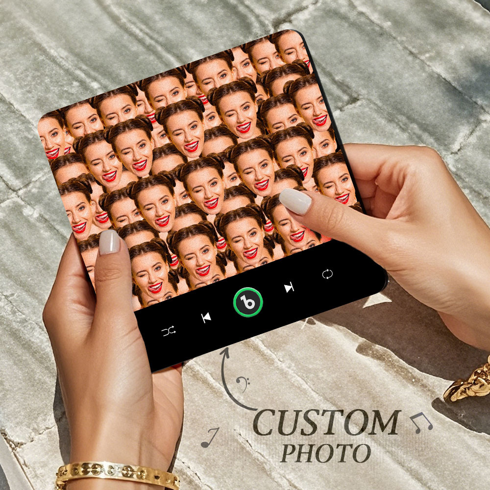 Personalisierte Gesichts-musik-kühlschrankmagnete, Personalisierte Musik-magnete, Ideales Weihnachtsgeschenk Für Ihn - DePhotoBoxer