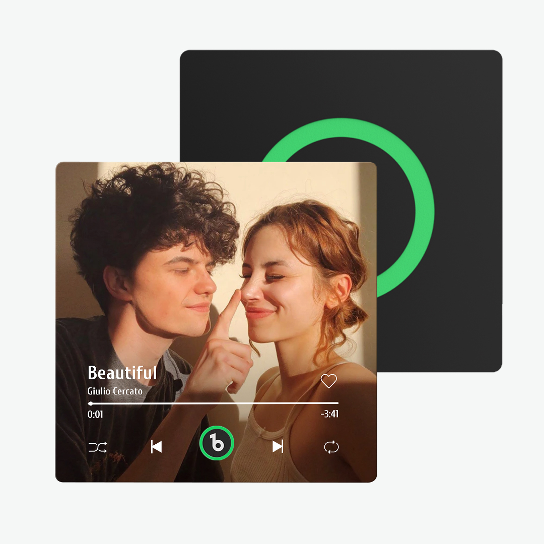Benutzerdefinierter Musik-kühlschrankmagnet, Neuer 4.0-upgrade-musik-wand-fotoaufkleber, Der Musik Ohne Handy Abspielt, Mehrere Stile, Geschenke Für Paare - DePhotoBoxer