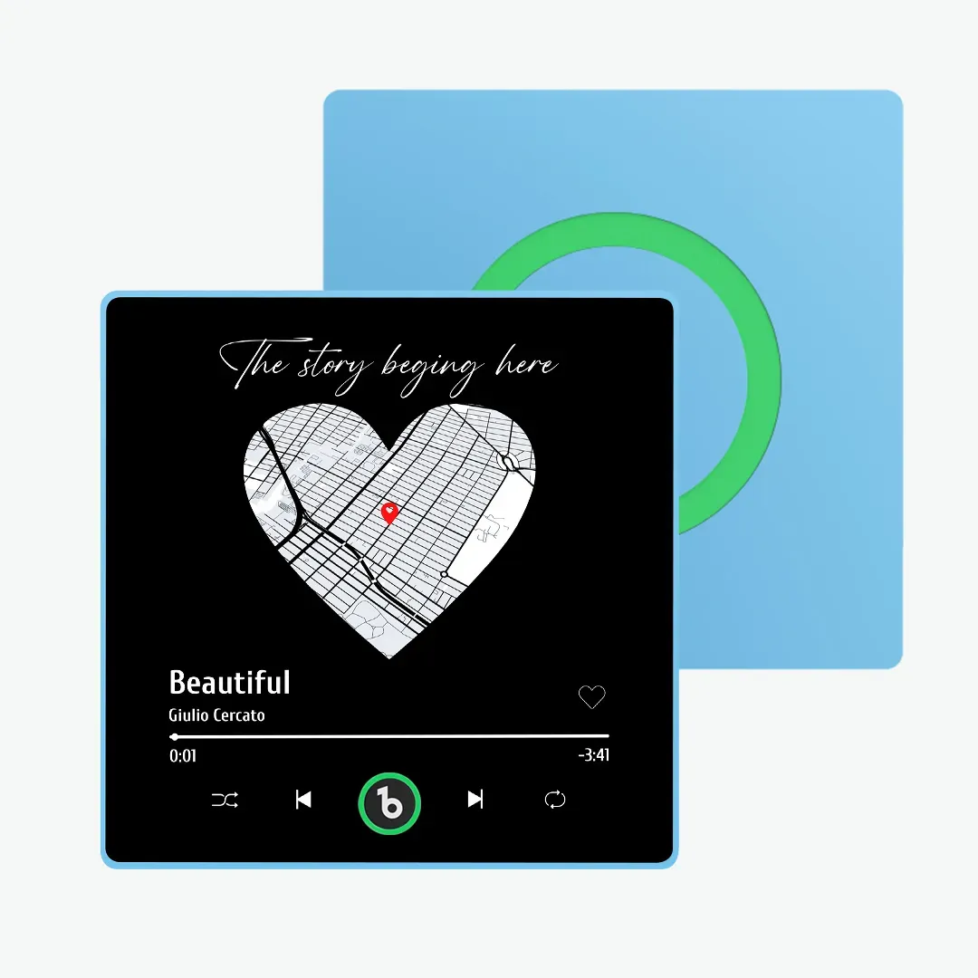 Individueller Musik-kühlschrankmagnet Mit Kartenalbum, Kühlschrankmagnet, Jubiläumsgeschenke, Bunt - DePhotoBoxer