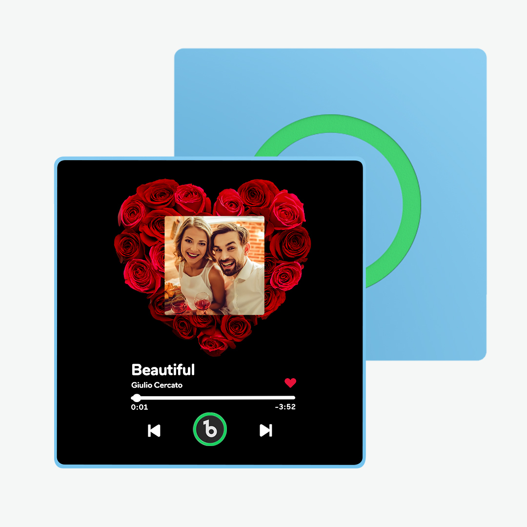 New 4.0 Upgrade Custom Music Fridge Magnet Colorful Frame Album Fridge Magnet Can Play Songs Gift for Couple