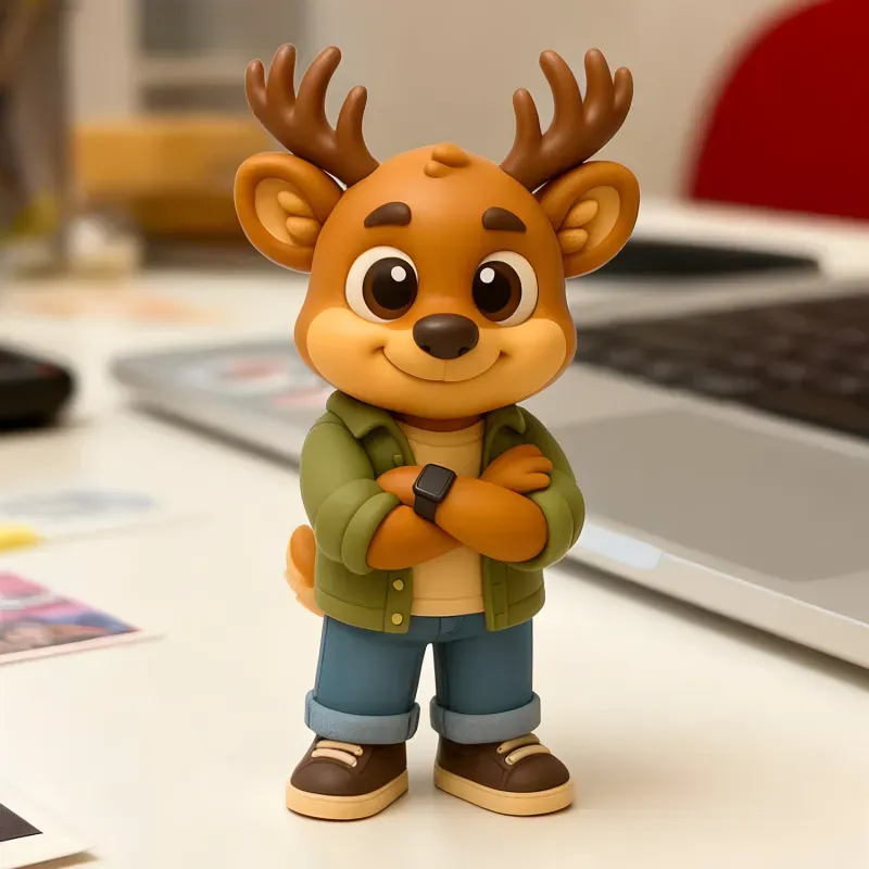 Personalisierte 3d-charakterfigur Aus Foto, Einzigartige Schreibtischdekoration Fürs Büro