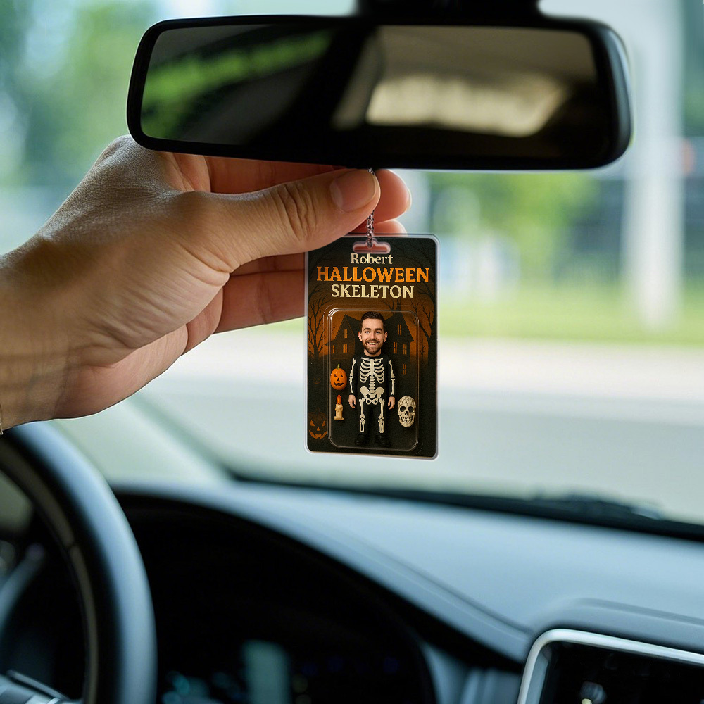 Benutzerdefinierte Verpackung Für Actionfiguren Mit 3d-effekt, Personalisierte Acryl-schädel-autoaufhängung, Geschenk Für Halloween - DePhotoBoxer