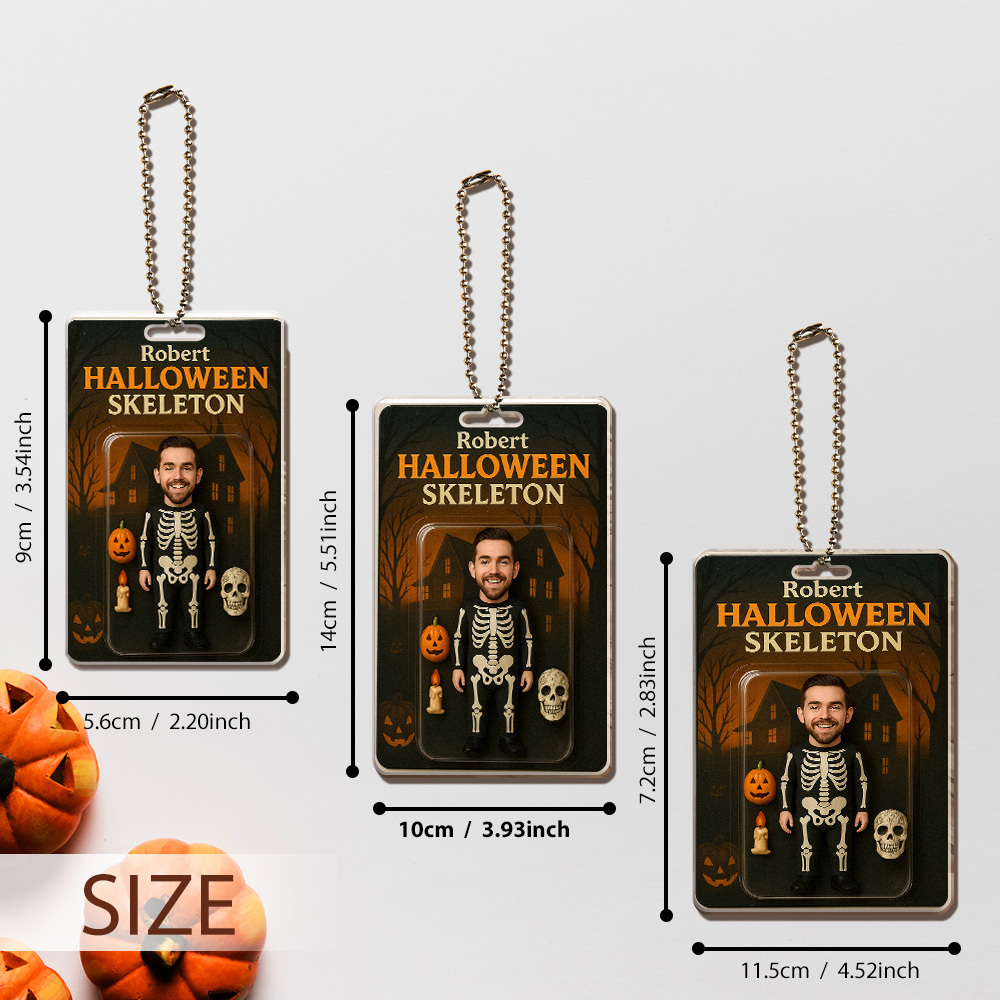 Benutzerdefinierte Verpackung Für Actionfiguren Mit 3d-effekt, Personalisierte Acryl-schädel-autoaufhängung, Geschenk Für Halloween - DePhotoBoxer