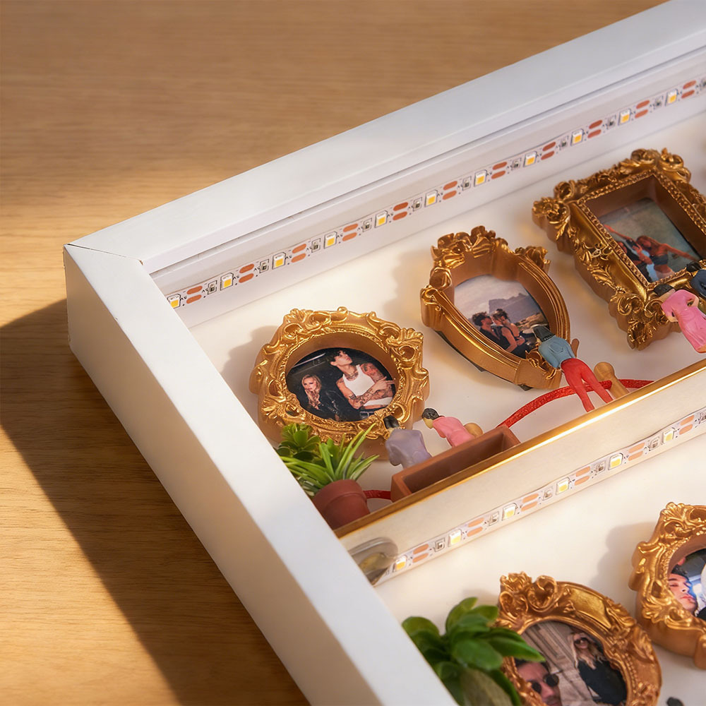 Personalisierter Bilderrahmen „museum Of Us" Mit Individuellem Foto – Geschenkidee Für Paare – Mini-museumsgeschenk – Die Besten Valentinstagsgeschenke - DePhotoBoxer