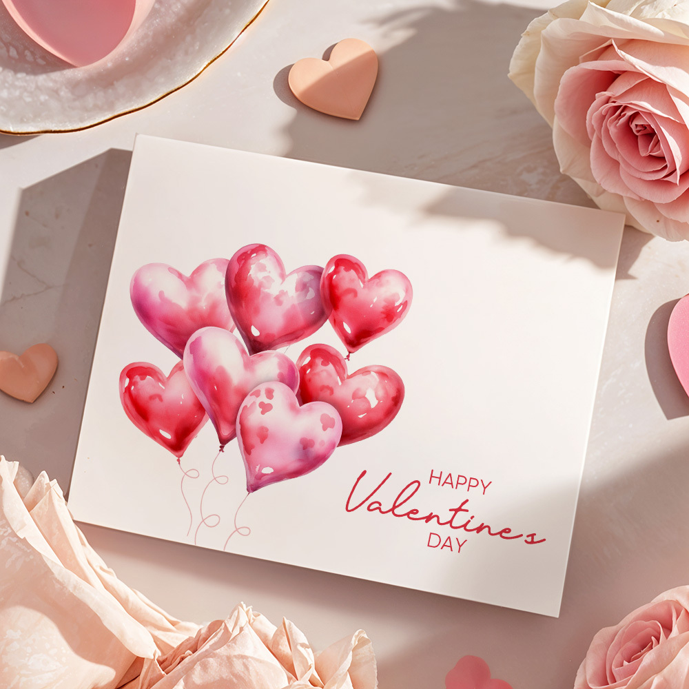 Glückliche Valentinstagskarte. Valentinstagskarte. Nachrichten. Glückliche Valentinstagskarte. Lustig - DePhotoBoxer