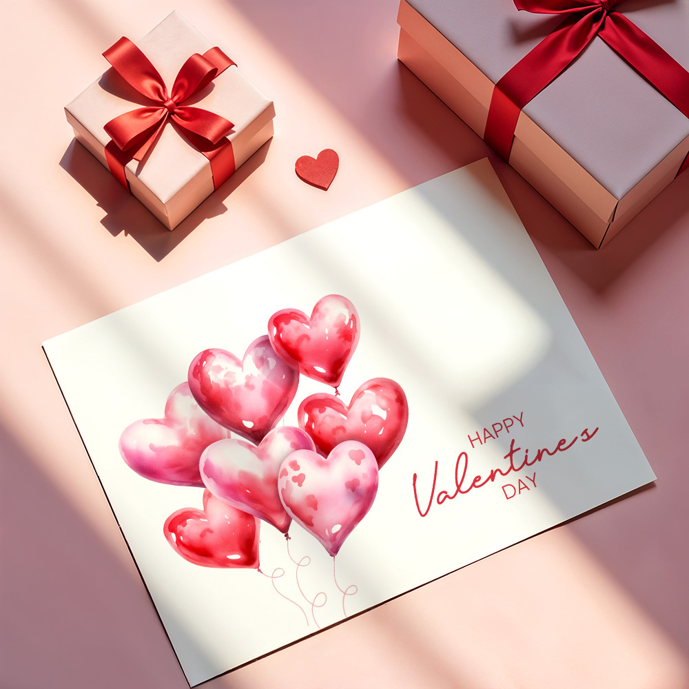 Glückliche Valentinstagskarte. Valentinstagskarte. Nachrichten. Glückliche Valentinstagskarte. Lustig - DePhotoBoxer