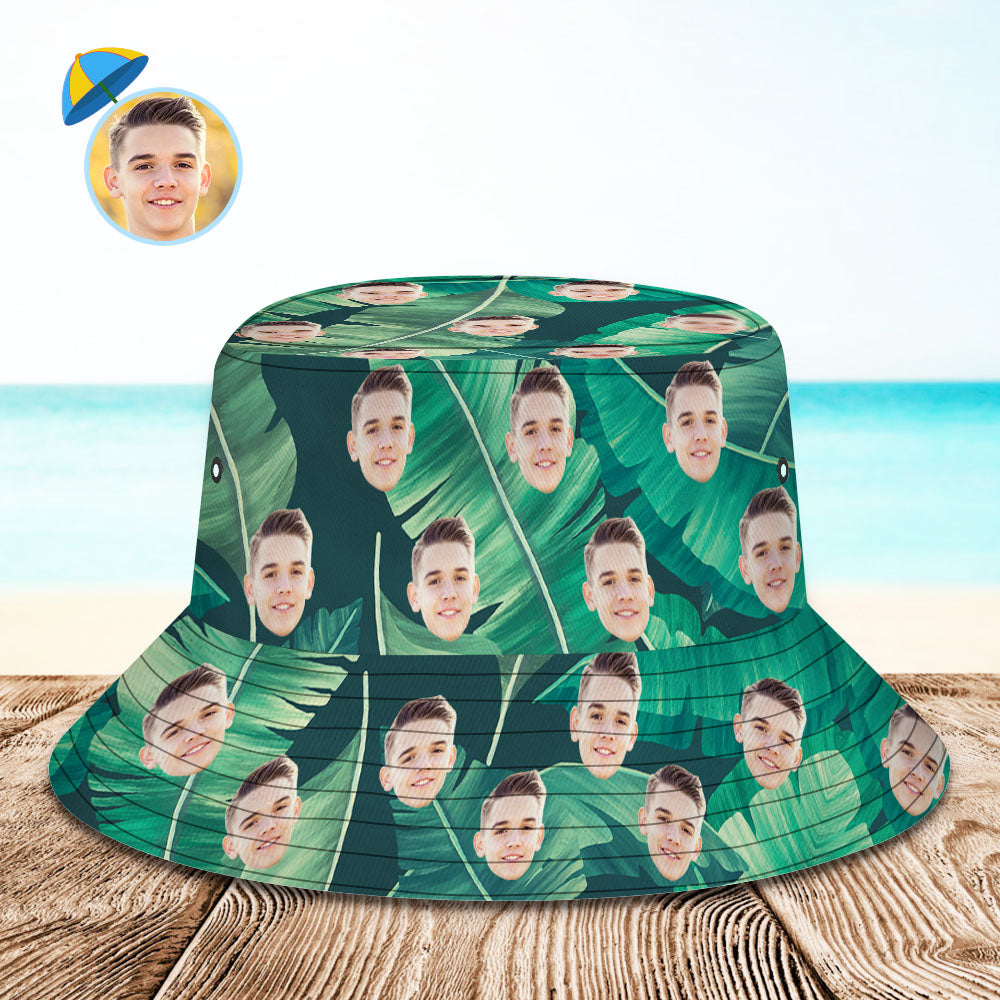 Personalisierte Blätter Hawaiian Fisherman Hat Bucket Hat Beach Sports Hat