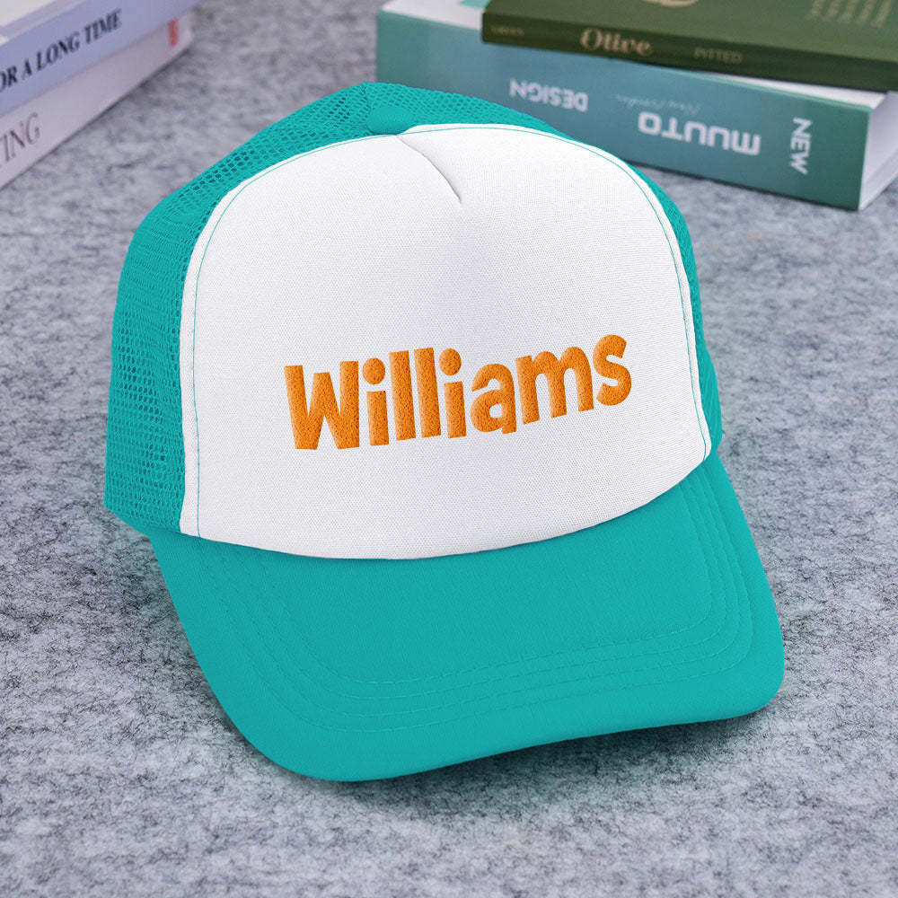 Benutzerdefinierte Trucker-mütze Mit Puff-print, Personalisierte Namens-trucker-mütze Aus Schaumstoff Für Erwachsene - DePhotoBoxer