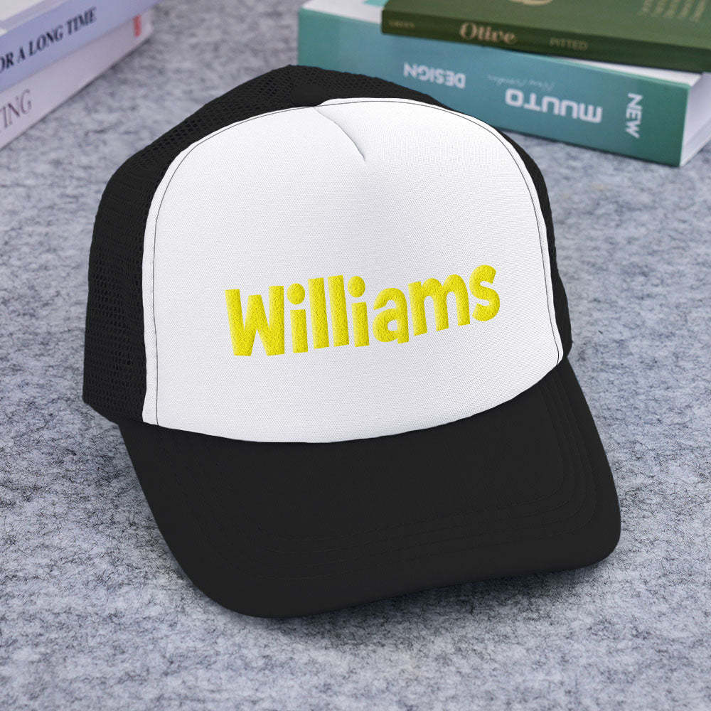 Benutzerdefinierte Trucker-mütze Mit Puff-print, Personalisierte Namens-trucker-mütze Aus Schaumstoff Für Erwachsene - DePhotoBoxer
