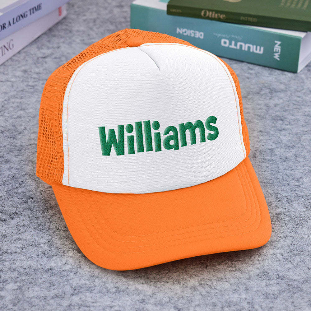 Benutzerdefinierte Trucker-mütze Mit Puff-print, Personalisierte Namens-trucker-mütze Aus Schaumstoff Für Erwachsene - DePhotoBoxer