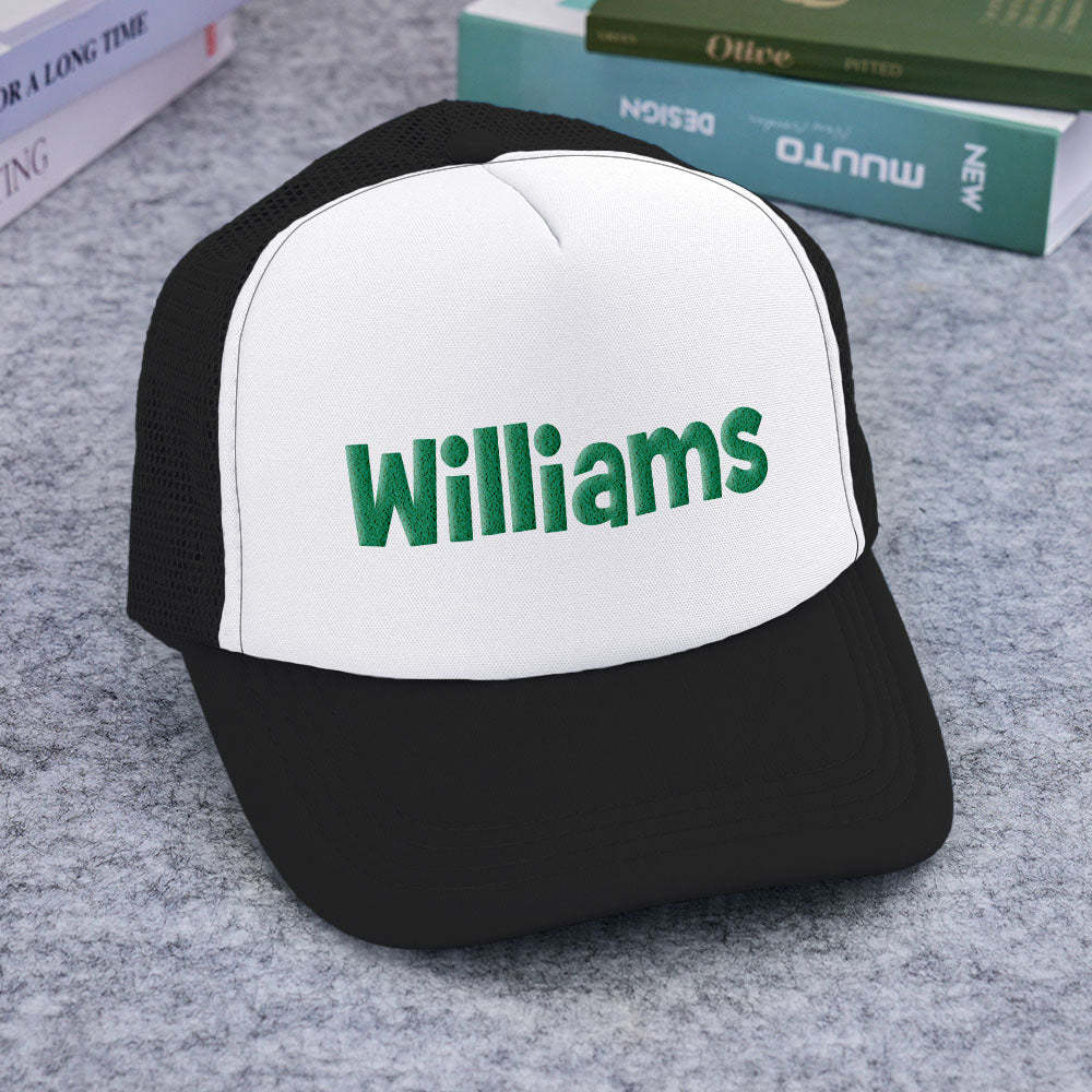 Benutzerdefinierte Trucker-mütze Mit Puff-print, Personalisierte Namens-trucker-mütze Aus Schaumstoff Für Erwachsene - DePhotoBoxer