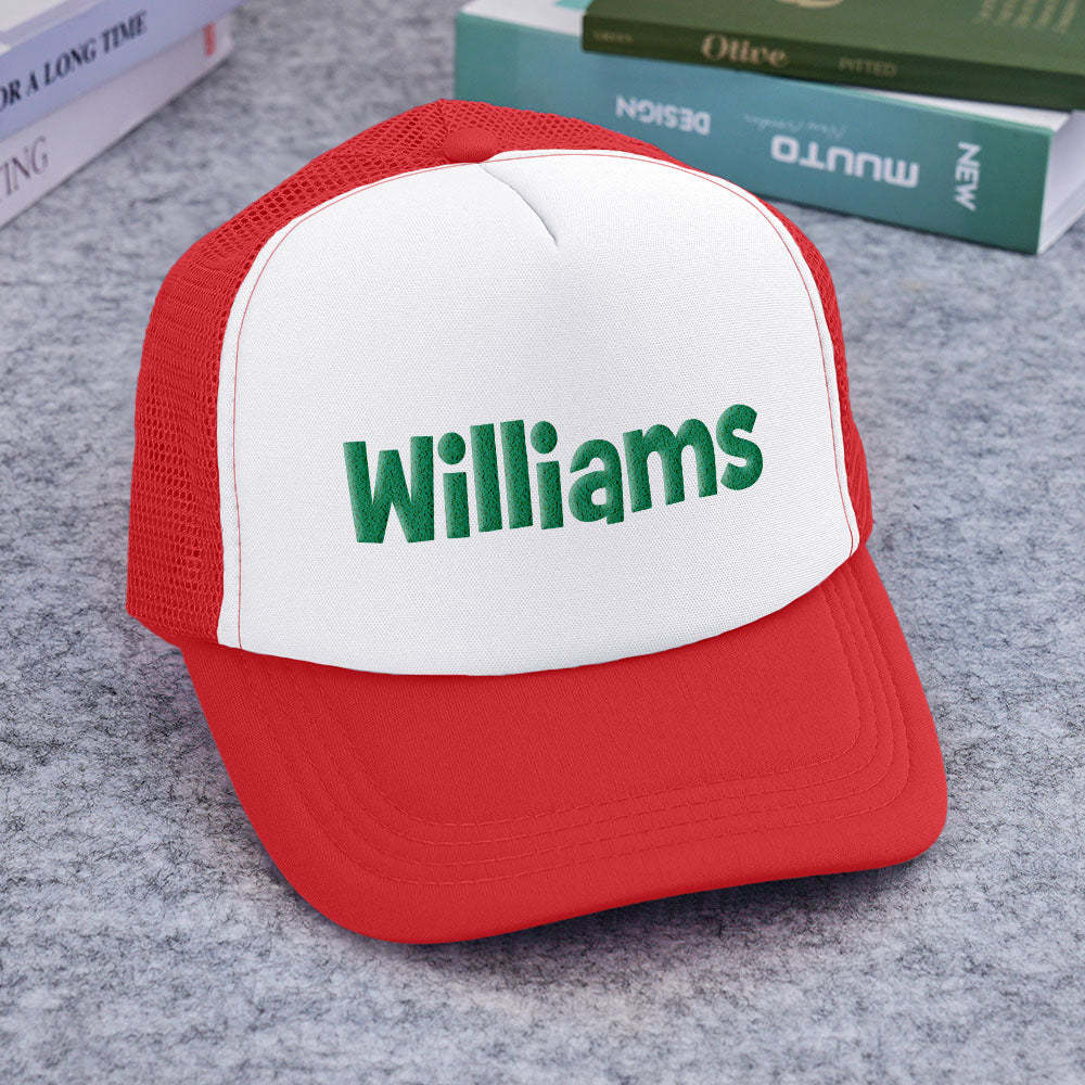 Benutzerdefinierte Trucker-mütze Mit Puff-print, Personalisierte Namens-trucker-mütze Aus Schaumstoff Für Erwachsene - DePhotoBoxer