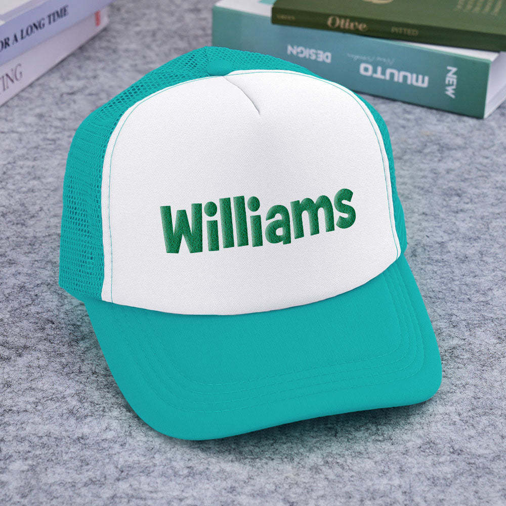 Benutzerdefinierte Trucker-mütze Mit Puff-print, Personalisierte Namens-trucker-mütze Aus Schaumstoff Für Erwachsene - DePhotoBoxer