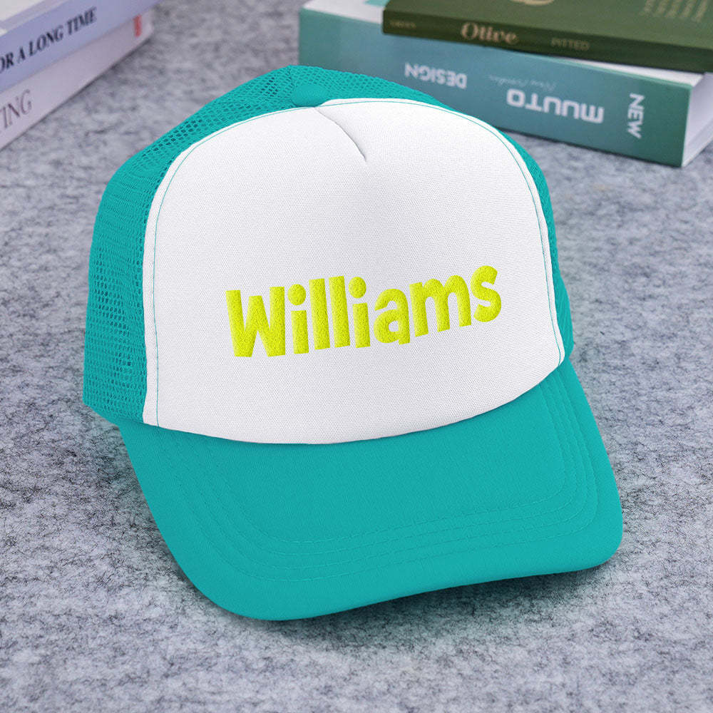 Benutzerdefinierte Trucker-mütze Mit Puff-print, Personalisierte Namens-trucker-mütze Aus Schaumstoff Für Erwachsene - DePhotoBoxer