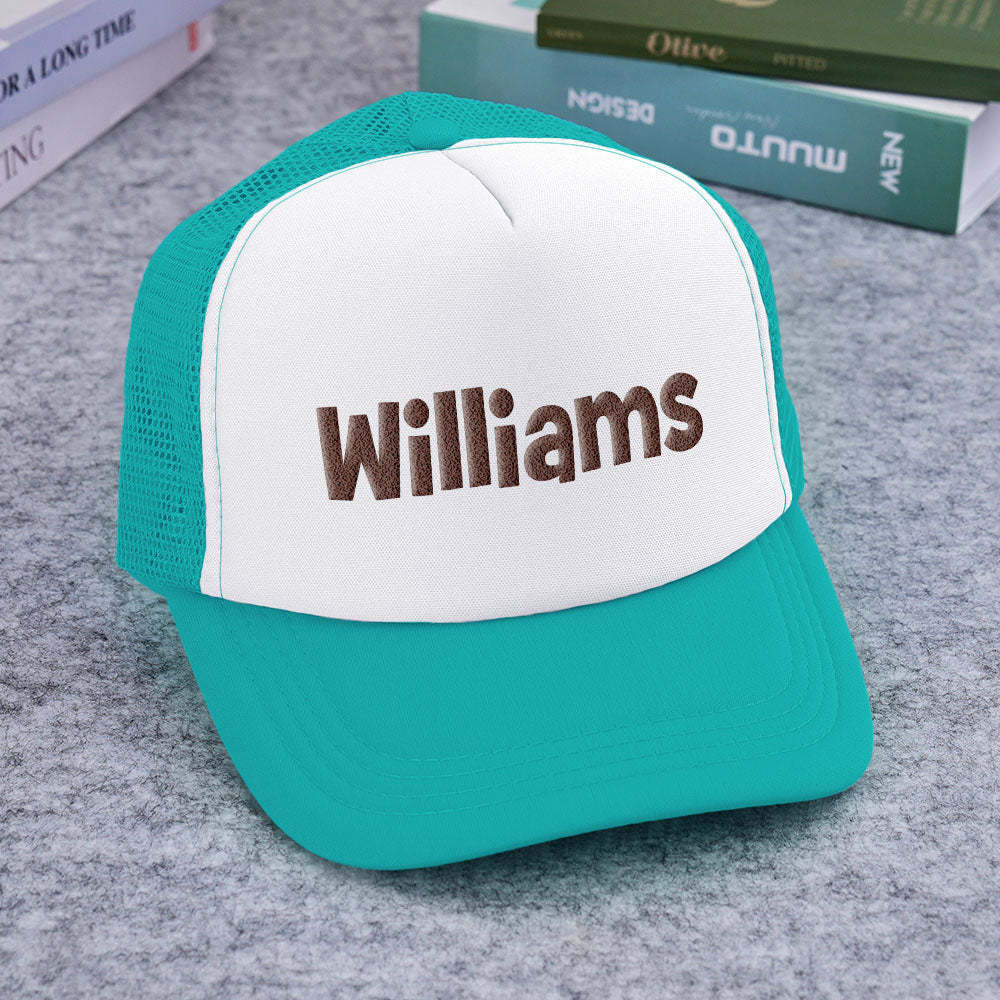 Benutzerdefinierte Trucker-mütze Mit Puff-print, Personalisierte Namens-trucker-mütze Aus Schaumstoff Für Erwachsene - DePhotoBoxer