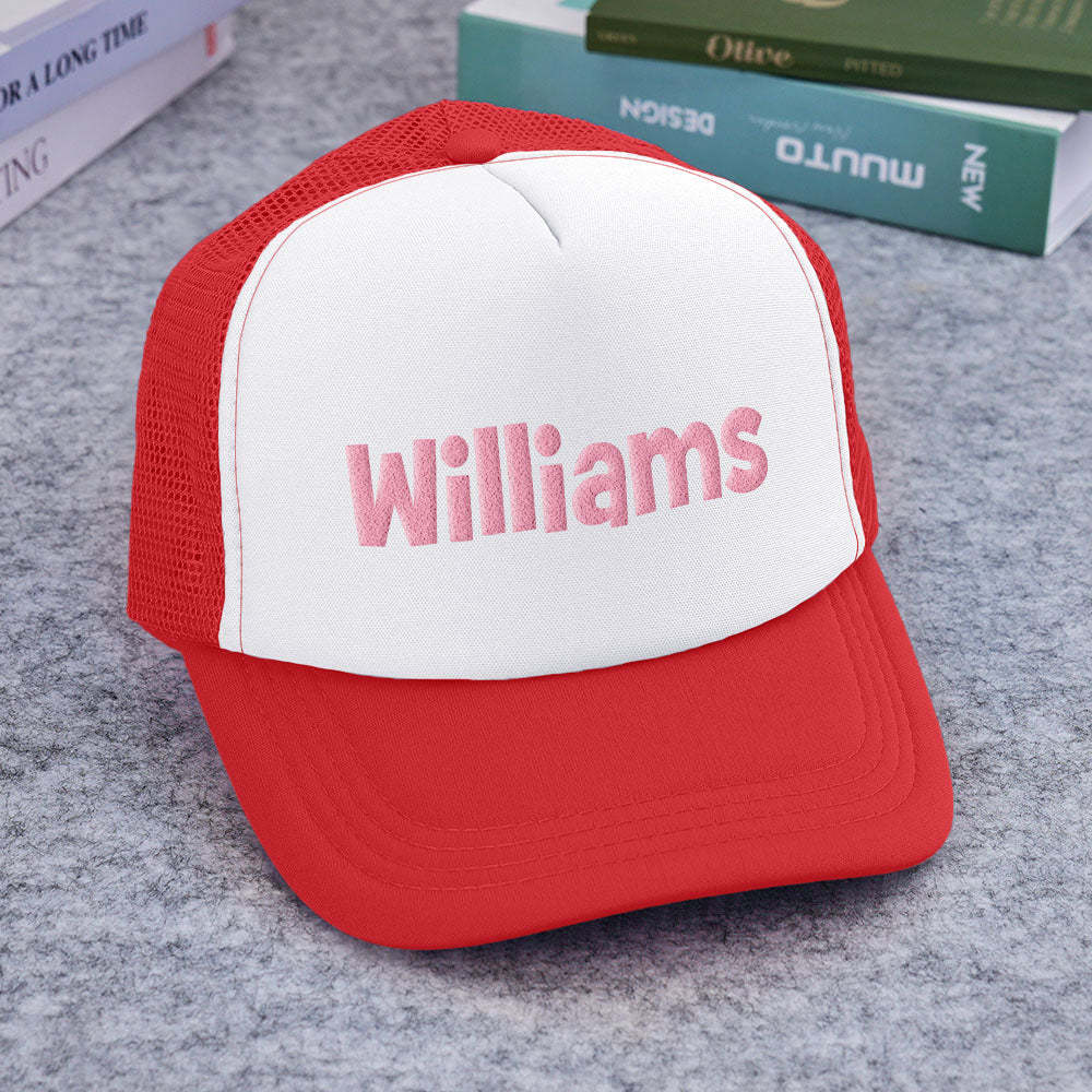 Benutzerdefinierte Trucker-mütze Mit Puff-print, Personalisierte Namens-trucker-mütze Aus Schaumstoff Für Erwachsene - DePhotoBoxer