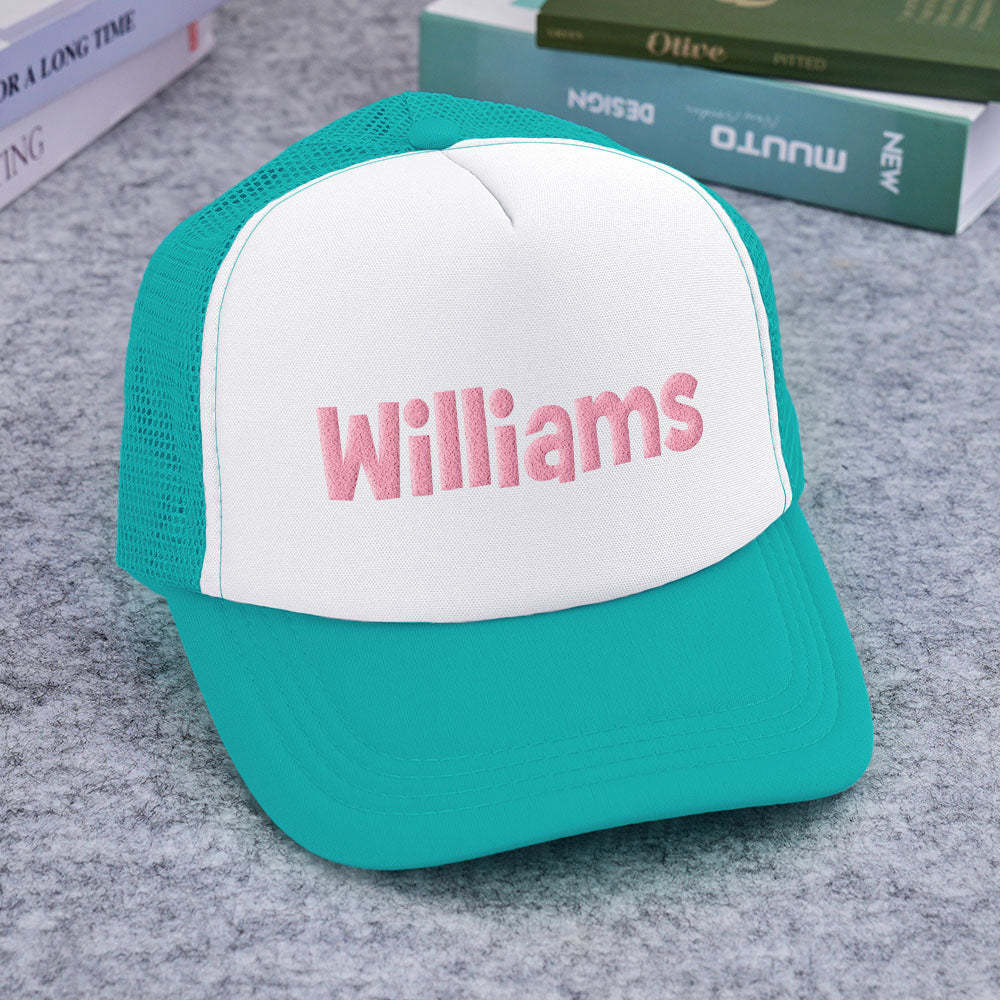 Benutzerdefinierte Trucker-mütze Mit Puff-print, Personalisierte Namens-trucker-mütze Aus Schaumstoff Für Erwachsene - DePhotoBoxer
