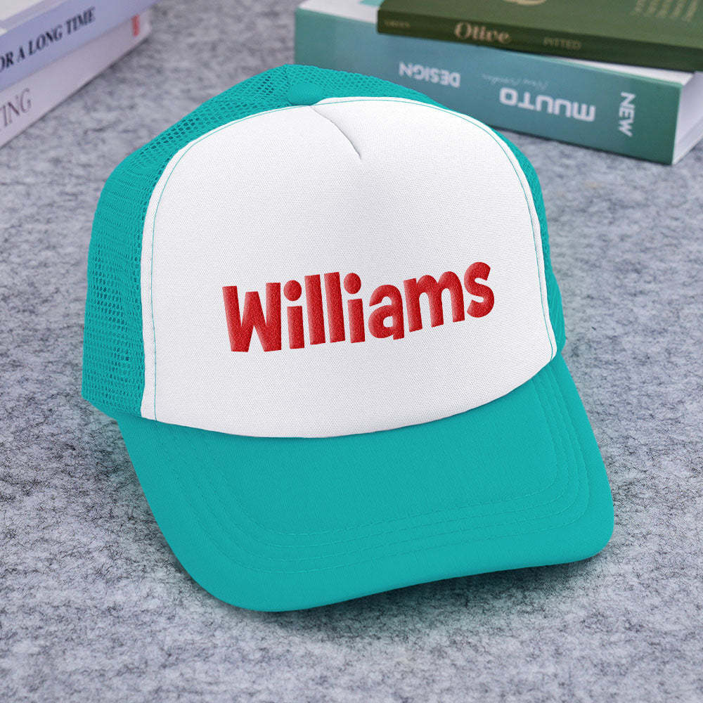 Benutzerdefinierte Trucker-mütze Mit Puff-print, Personalisierte Namens-trucker-mütze Aus Schaumstoff Für Erwachsene - DePhotoBoxer