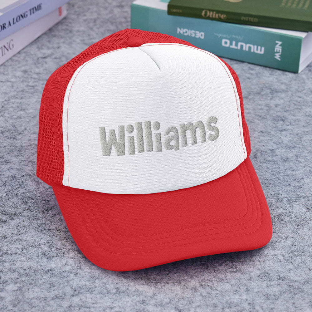 Benutzerdefinierte Trucker-mütze Mit Puff-print, Personalisierte Namens-trucker-mütze Aus Schaumstoff Für Erwachsene - DePhotoBoxer