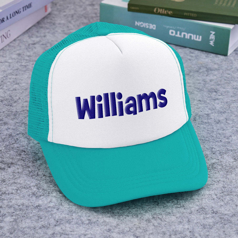 Benutzerdefinierte Trucker-mütze Mit Puff-print, Personalisierte Namens-trucker-mütze Aus Schaumstoff Für Erwachsene - DePhotoBoxer