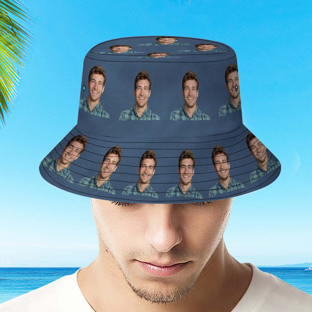 Benutzerdefinierte Foto Eimer Hut Unisex Personalisierte Sommer Cap Wandern Strand Hüte
