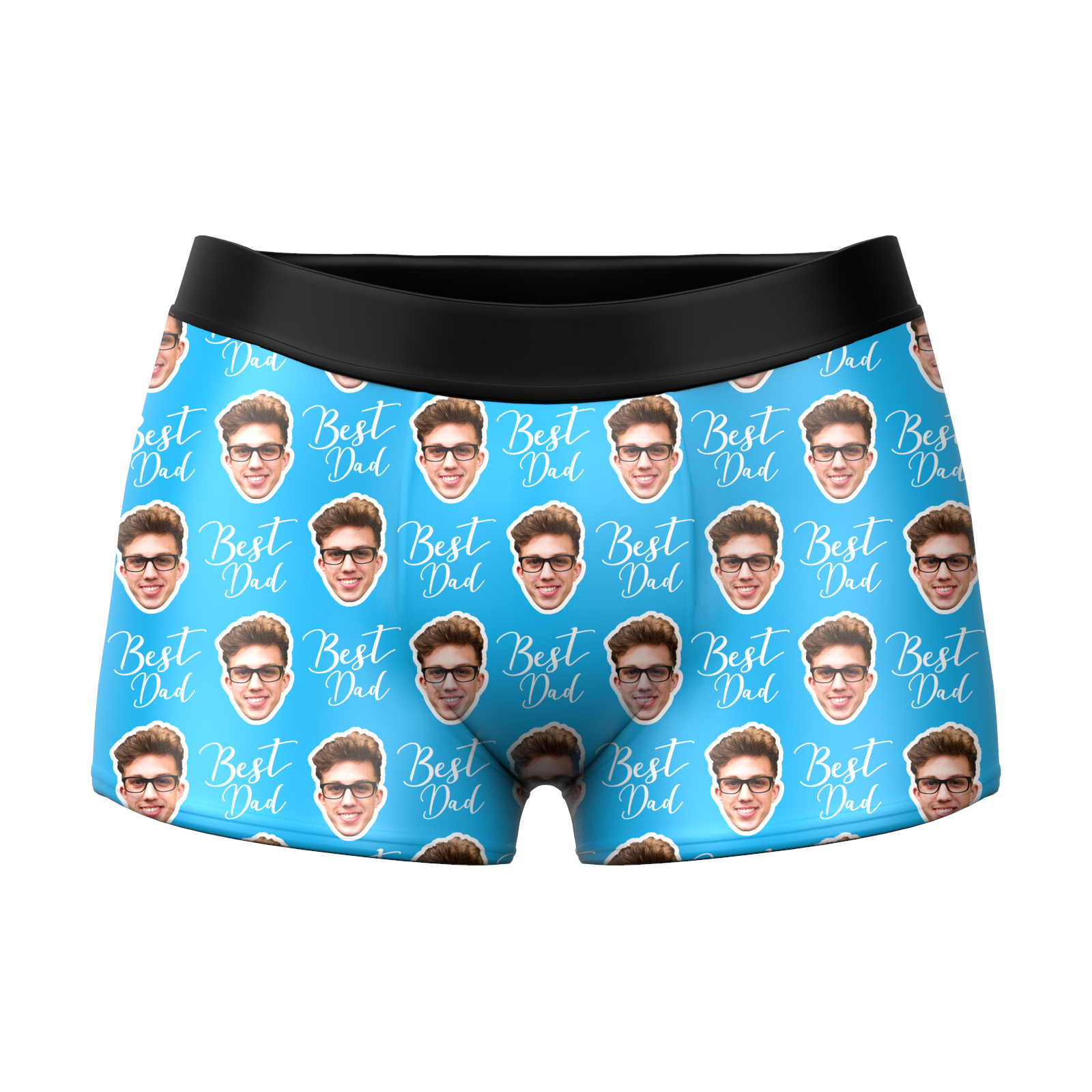 Personalisierte Herren Foto Boxershorts Unterhose - Bester Vater