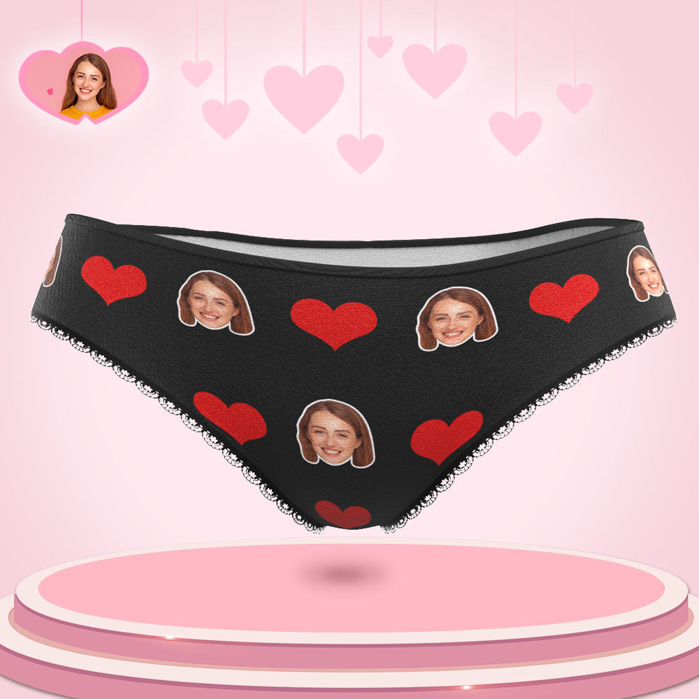 Liebe Herz Höschen Gedruckt Gesicht Hochzeit