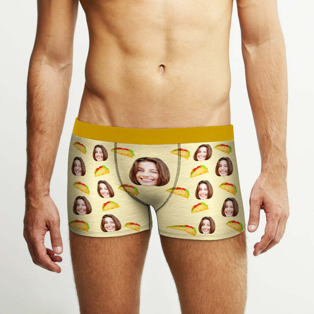 Benutzerdefinierte Gesicht Männer Boxer Unterwäsche Personalisierte Lustige Kurze Geschenk Für Ihn - DePhotoBoxer