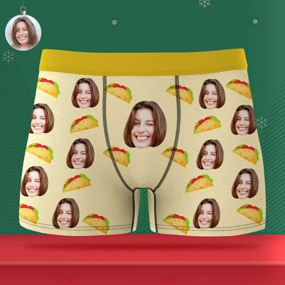 Benutzerdefinierte Gesicht Männer Boxer Unterwäsche Personalisierte Lustige Kurze Geschenk Für Ihn - DePhotoBoxer